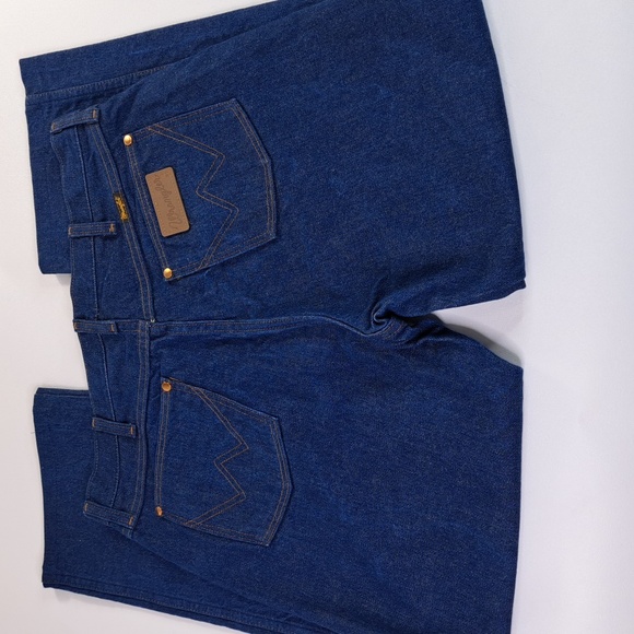 Wrangler Cowboy Cut 13MWZ Slim Fit Blue Jeans Size 36 x 28.5 - Picture 3 of 15